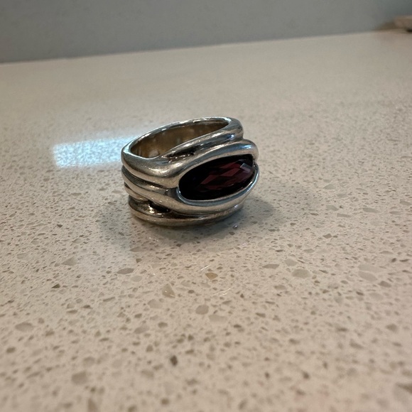 UNOde50 Guardian Purple Swarovski Crystal Ring Size 7 - Picture 5 of 8